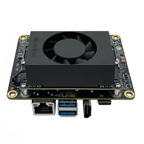 AVerMedia D133S Jetson Orin Nano/NX AI Kit arka görünüm, Ethernet ve genişletme yuvaları